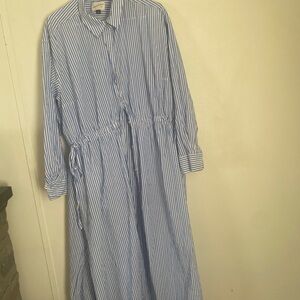 Universal Thread Blue and White Striped Dress